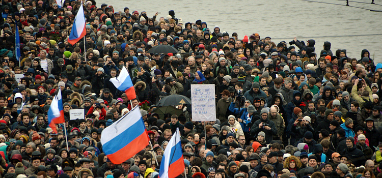 Ярославцы приняли участие в московском марше памяти Бориса Немцова_24632