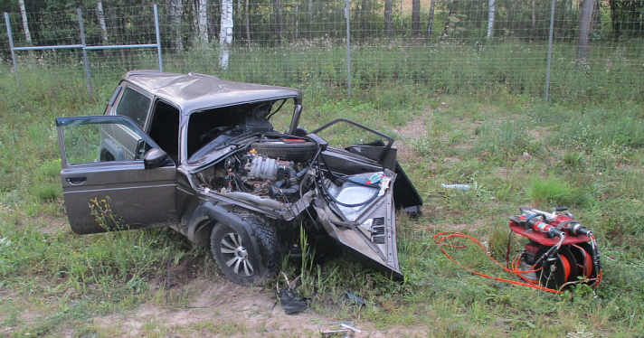 В Ярославской области в ДТП на М-8 пострадал водитель «Нивы»