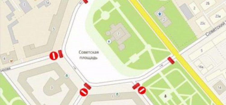 6 октября в Ярославле на Советской площади перекроют движение