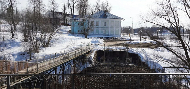 В Ярославской области начали строить новый велопешеходный мост