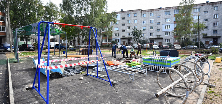 В Заволжском районе два детских городка обещают сдать уже на этой неделе_220534