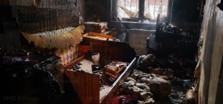 В брагинской пятиэтажке горела квартира