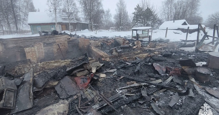 Трагедия в Ярославской области: в деревне Руденки при пожаре погиб человек.