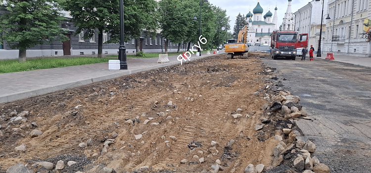 На улице Советской в Ярославле взамен булыжников уложат брусчатку, стилизованную под старину_317949