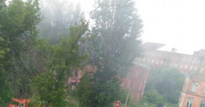 В казармах Ярославской Большой мануфактуры случился пожар