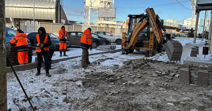 Ремонт тротуаров в центре Ярославля отложили до весны