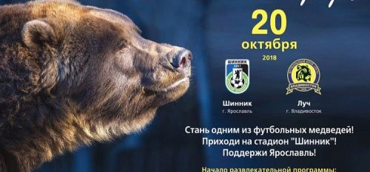 Ярославцев пригласили отметить День футбольного медведя