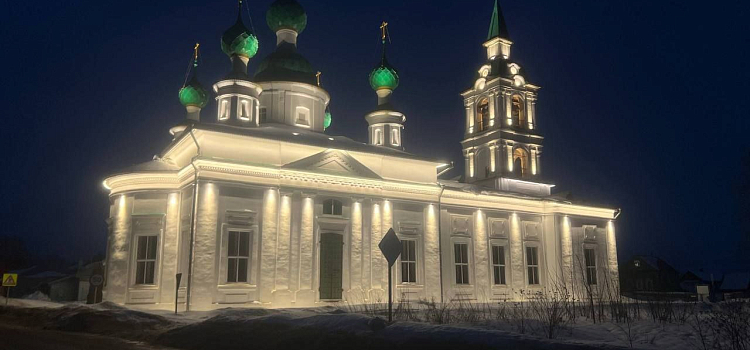 Храм на Яковлевской в Ярославле украсила архитектурная подсветка_312531