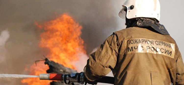 Под Ярославлем сгорела пилорама