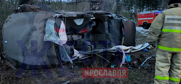 В Ярославле иномарка вылетела в кювет