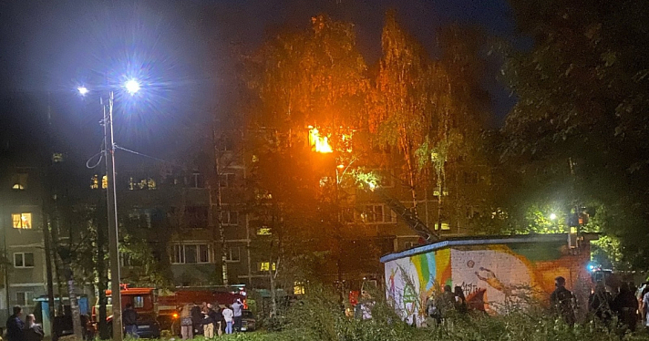 В Дзержинском районе Ярославля горела квартира в пятиэтажке