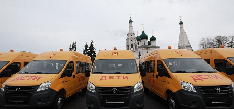 Назвали районы Ярославской области, куда направят новые школьные автобусы_288247