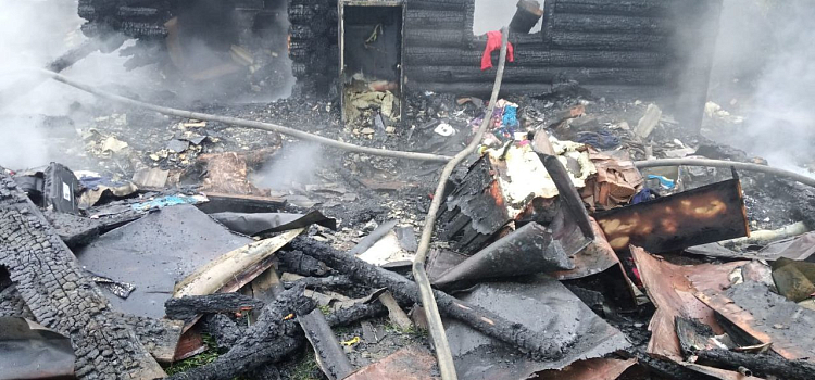 В селе Ярославской области при пожаре погибли женщина и двое детей_274639
