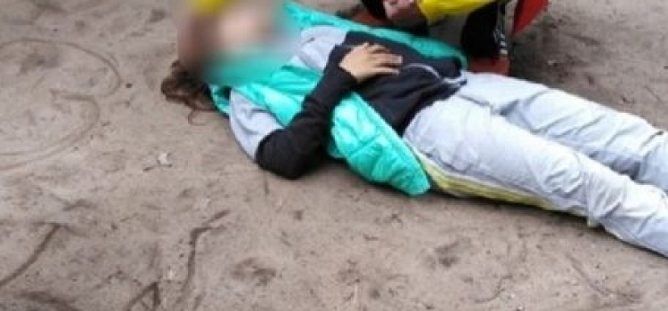 На детской площадке в Брагине девочка упала с оборвавшегося каната_159820