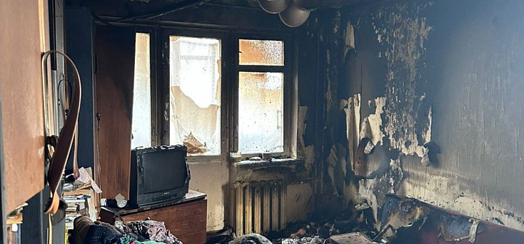 В Дзержинском районе Ярославля при пожаре пострадала пенсионерка