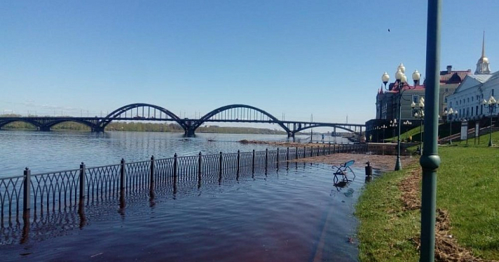 В Рыбинске уровень воды в Волге снизился на 44 сантиметра