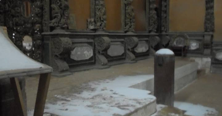 Ольга Мазанова: Снег и дождь разрушают церковь Иоанна Златоуста в Коровниках_153175