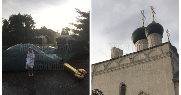 В Переславле-Залесском из-за урагана рухнул купол храма