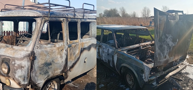 В Ярославской области браконьер сжег два автомобиля инспектора рыбоохраны