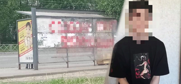 В Рыбинске задержали вандалов, расписавших остановки и памятник в парке политическими лозунгами