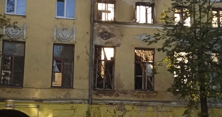 Полиция отказалась возбуждать дело по факту пожара в доме-памятнике в центре Ярославля