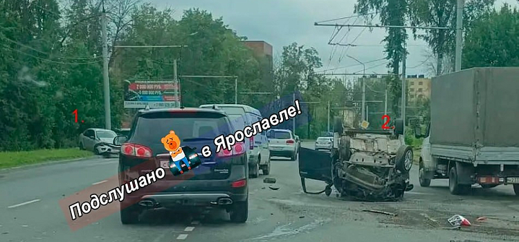 В Дзержинском районе Ярославля в ДТП пострадал мужчина