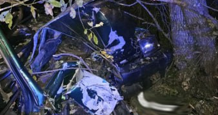 Кузов разворотило: автомобиль с компанией молодых людей врезался в дерево в Тутаевском районе