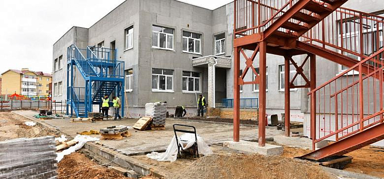 Строительство детского сада в Дзержинском районе подходит к концу