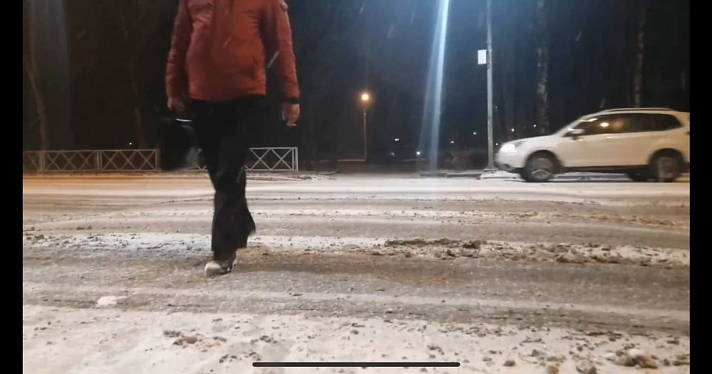 Мэр Рыбинска во время снегопада лично проверил состояние дорог_169088