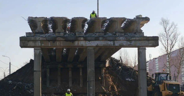 В Ярославле почти разобрали трамвайный путепровод у «Лакокраски»