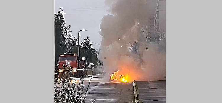 Во Фрунзенском районе Ярославля сгорела «Лада»
