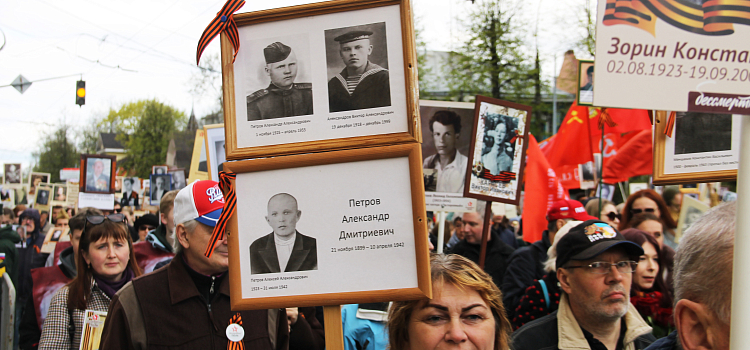 «Бессмертный полк» в Ярославле собрал около десяти тысяч участников_296449
