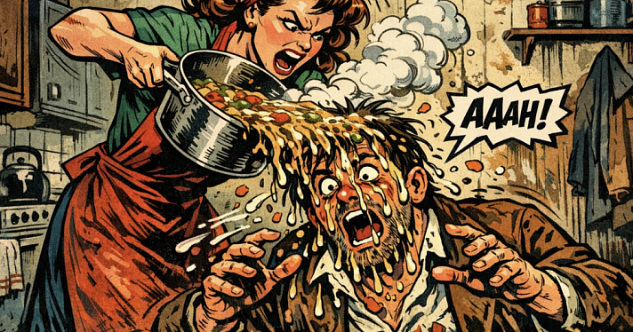 В Ярославе жительница коммуналки вылила на голову соседа суп