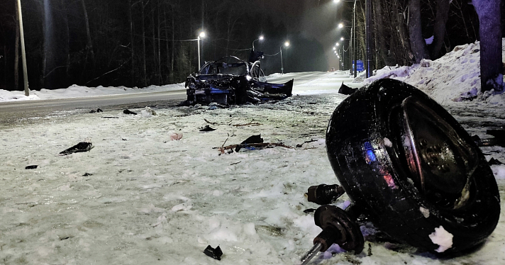 В Ярославской области пассажир иномарки заживо сгорел в автомобиле_234862