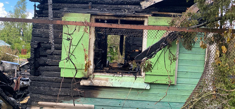 При пожаре под Ярославлем пострадал пожилой дачник_298878