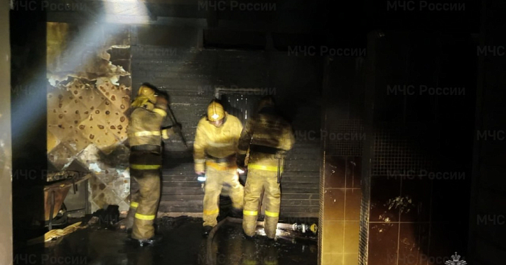 В Ярославле горел банный комплекс