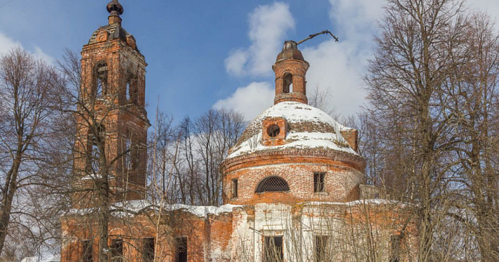 В ярославском селе Горе-Грязь местную церковь признали памятником архитектуры