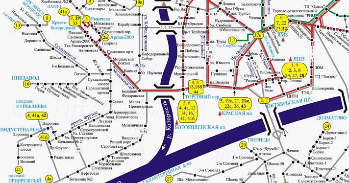 Новую схему работы общественного транспорта в Ярославле представят осенью 2019 года