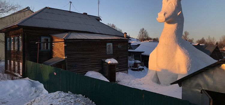 В Ярославской области заметили огромного дракона