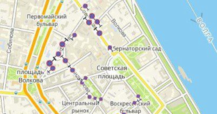 В центральной части Ярославля запретят движение транспорта _100386