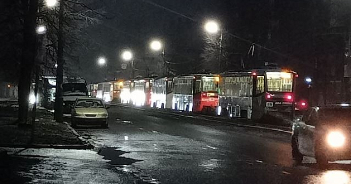 2 декабря утром в Ярославле встали трамваи