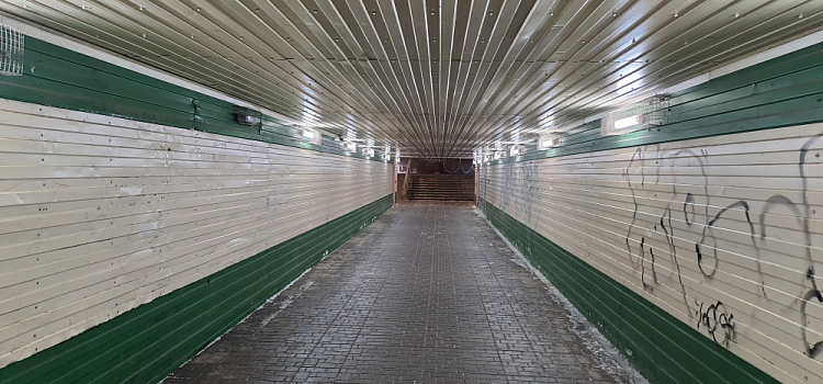 В центре Ярославля осушили пешеходный переход