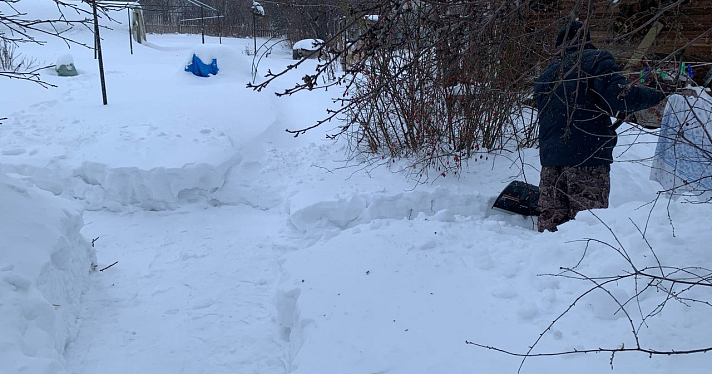 «Бабушка ничего не видит»: волонтеры из Ярославля расчищают дома одиноких пенсионеров от снега_172571