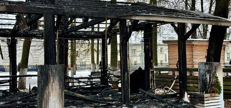 В центре Ярославля сгорела веранда кафе_255947