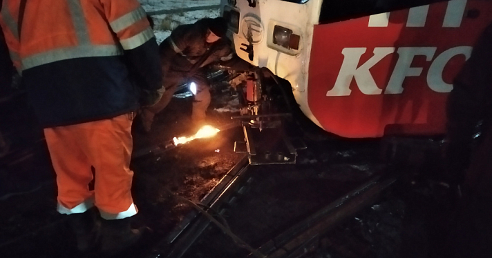 В Ярославле сошёл с рельсов трамвай, выполнявший обкатку