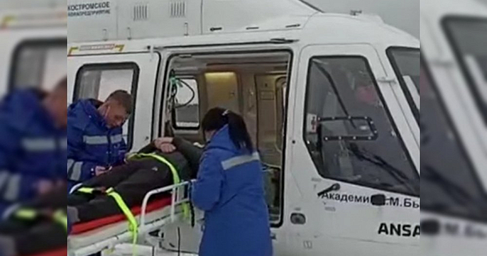 Еще одного пациента доставили в больницу Ярославля с помощью санавиации