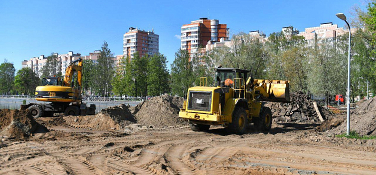 В Ярославле началось берегоукрепление Очков в парке 30-летия Победы