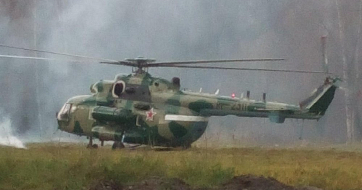 Видео дня. Вертолет приземлился в ярославском дворе