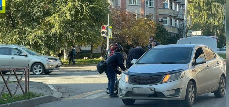 Лежала под колесами: в центре Ярославля водитель сбил женщину