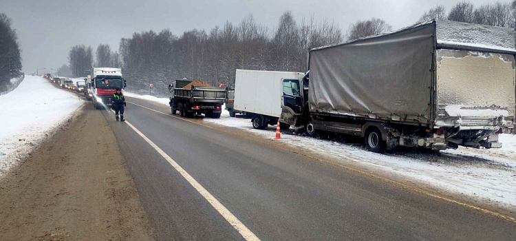 В Ярославской области в лобовом столкновении двух грузовиков погиб водитель_228837